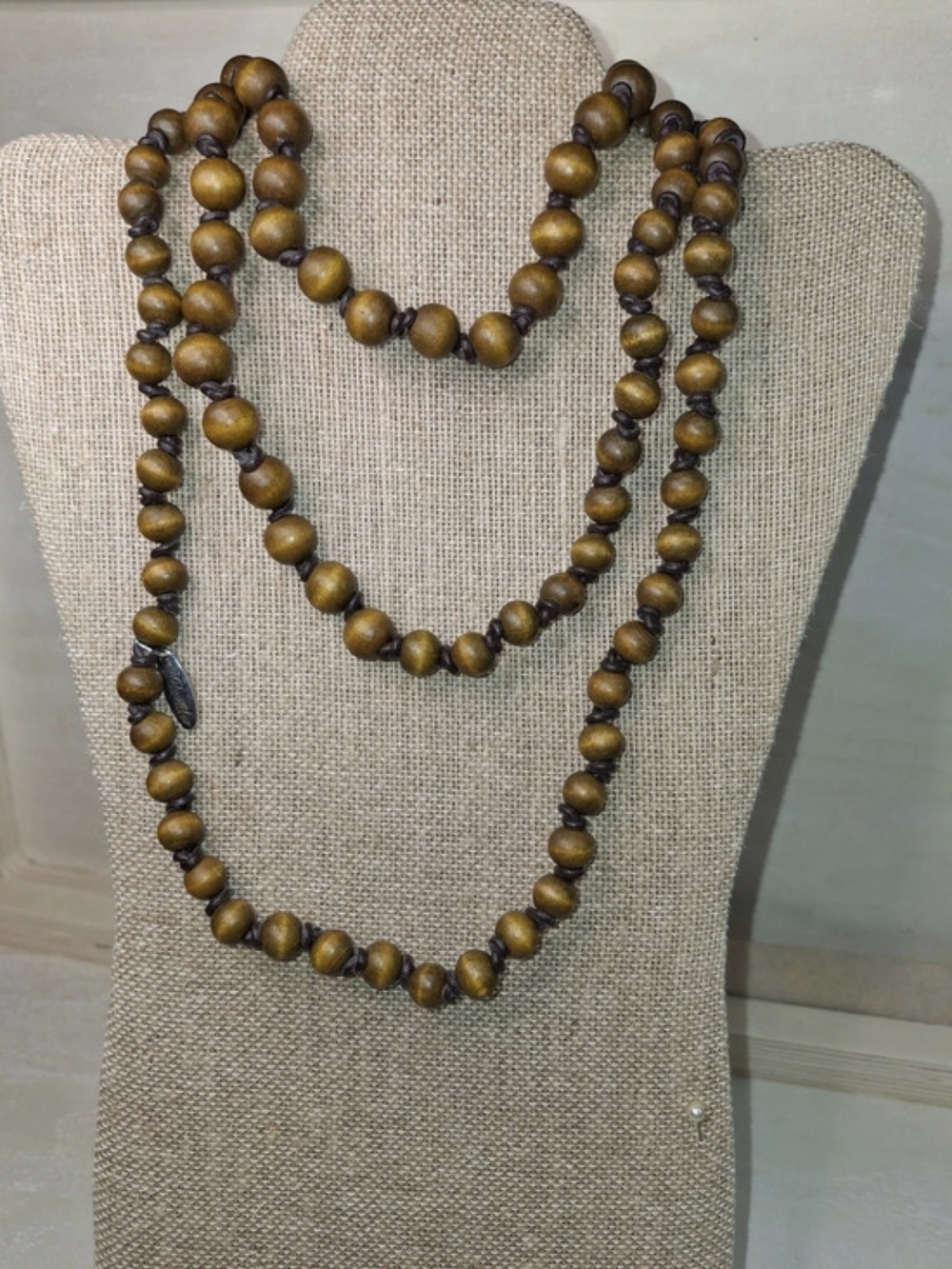 Plunder Wood Beaded Necklace